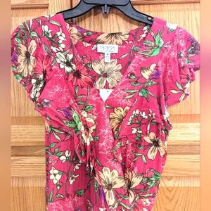 NWT Sofia Vergara Midi Wrap Floral Dress